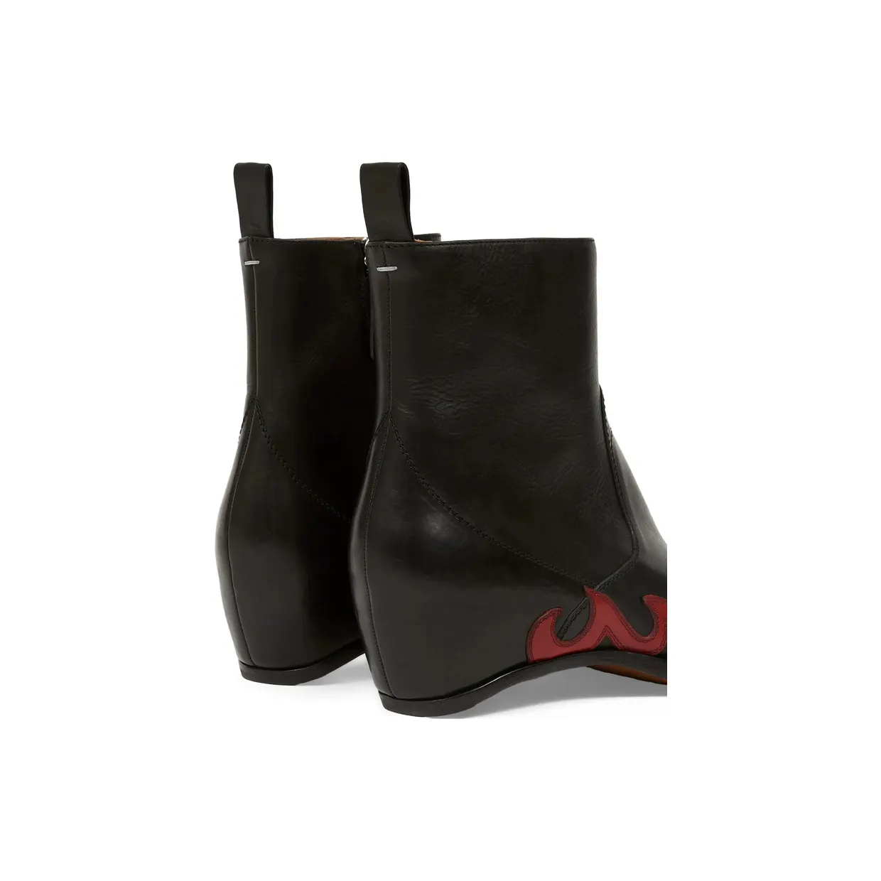 Maison Margiela Heel-Less Western Flames “Black/Red” (P7788 S57WU0301 H0058) (3)
