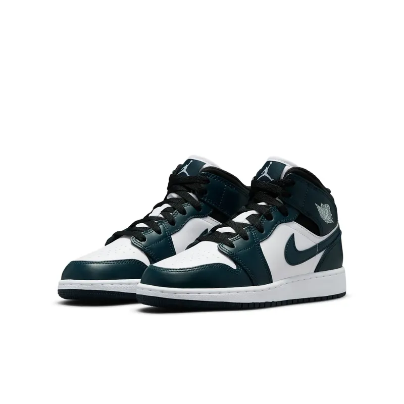 Air Jordan 1 Mid Dark Teal (GS) (554725-411)