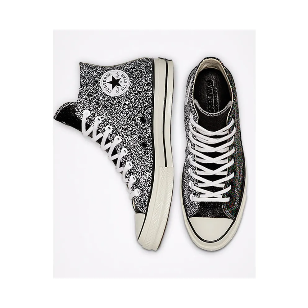 Converse Chuck Taylor All-Star 70s Hi JW Anderson Glitter Multi-Color Black/White-Egret (164697C)