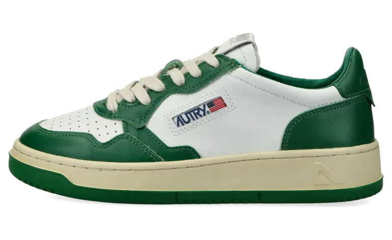Autry Medalist Low W (weiß / grün) – AULWWB03