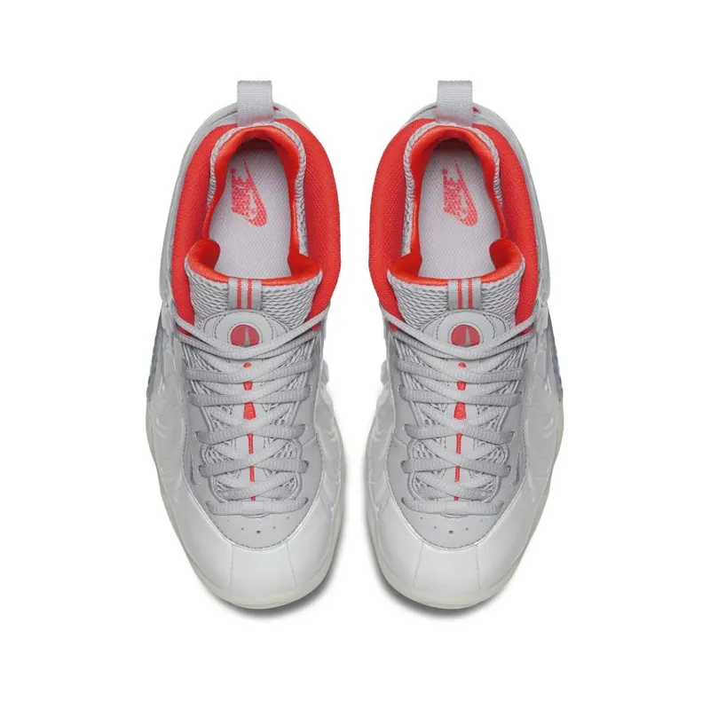 Nike Air Foamposite Pro Pure Platinum (GS) Pure Platinum/Pure Platinum-Wolf Grey-Bright Crimson (644792-005)