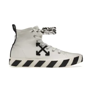 OFF-WHITE Vulcanized Mid Top White Black (OMIA119F21FAB0010110)