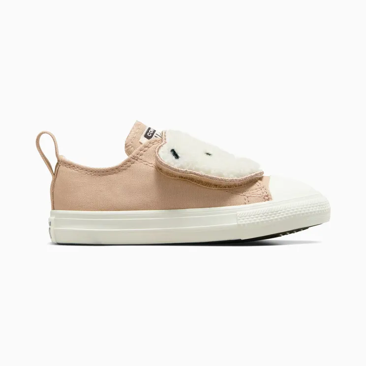 Converse Chuck Taylor All Star One Strap Sherpa Bear Easy-On Warm Quarry/Egret/Black (A10040C)