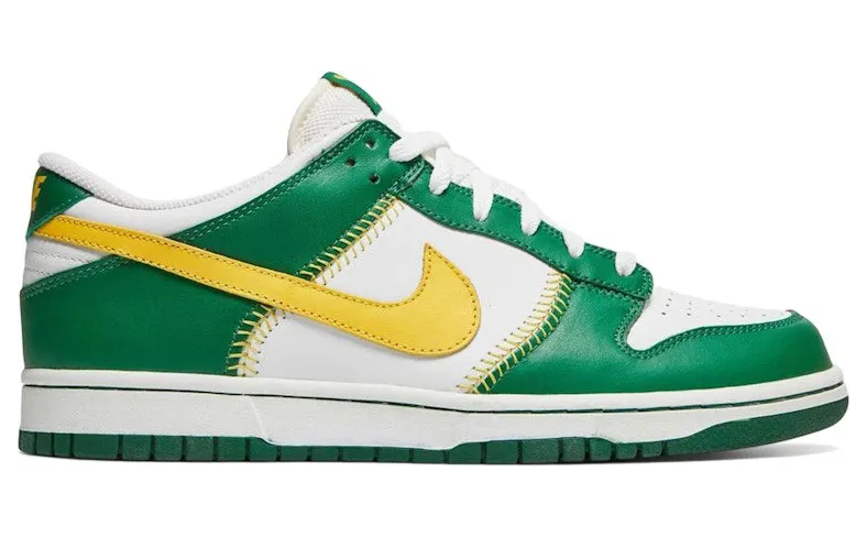 Nike Dunk Low Baseball White Varsity Maize Pine Green (309431-171)