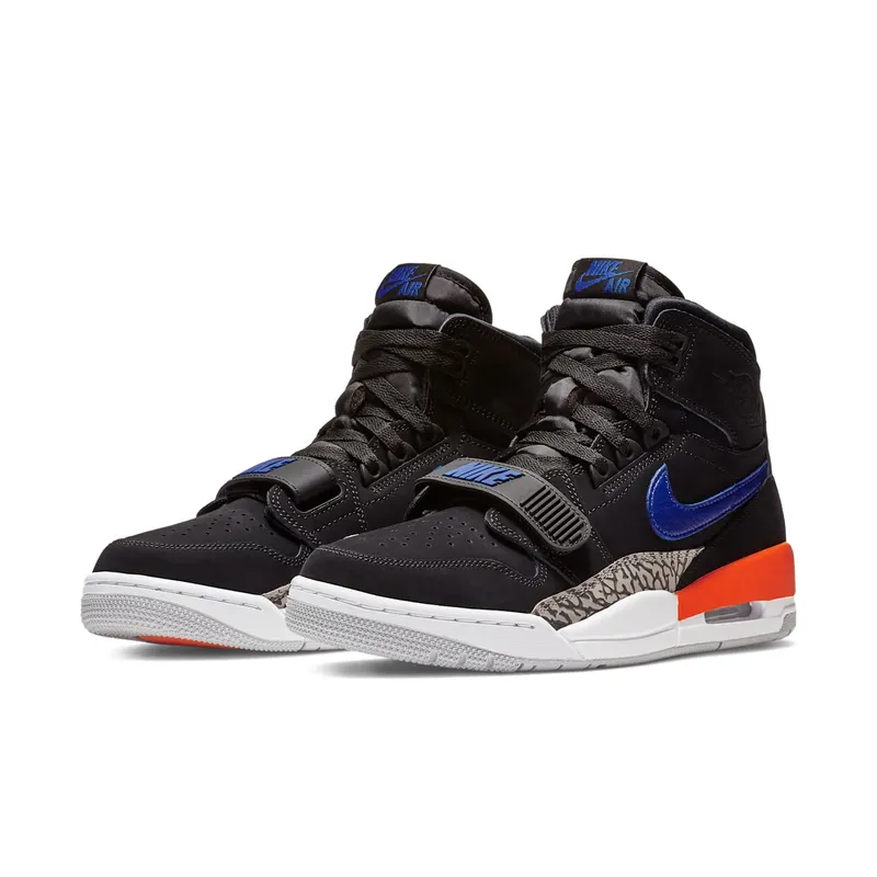 Jordan Legacy 312 Knicks Black/Rush Blue-Brilliant Orange (AV3922-048)