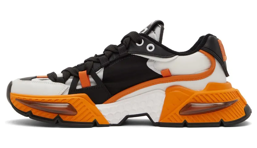 Dolce & Gabbana Black & Orange Airmaster Sneakers (CS1984 AQ742) (3)