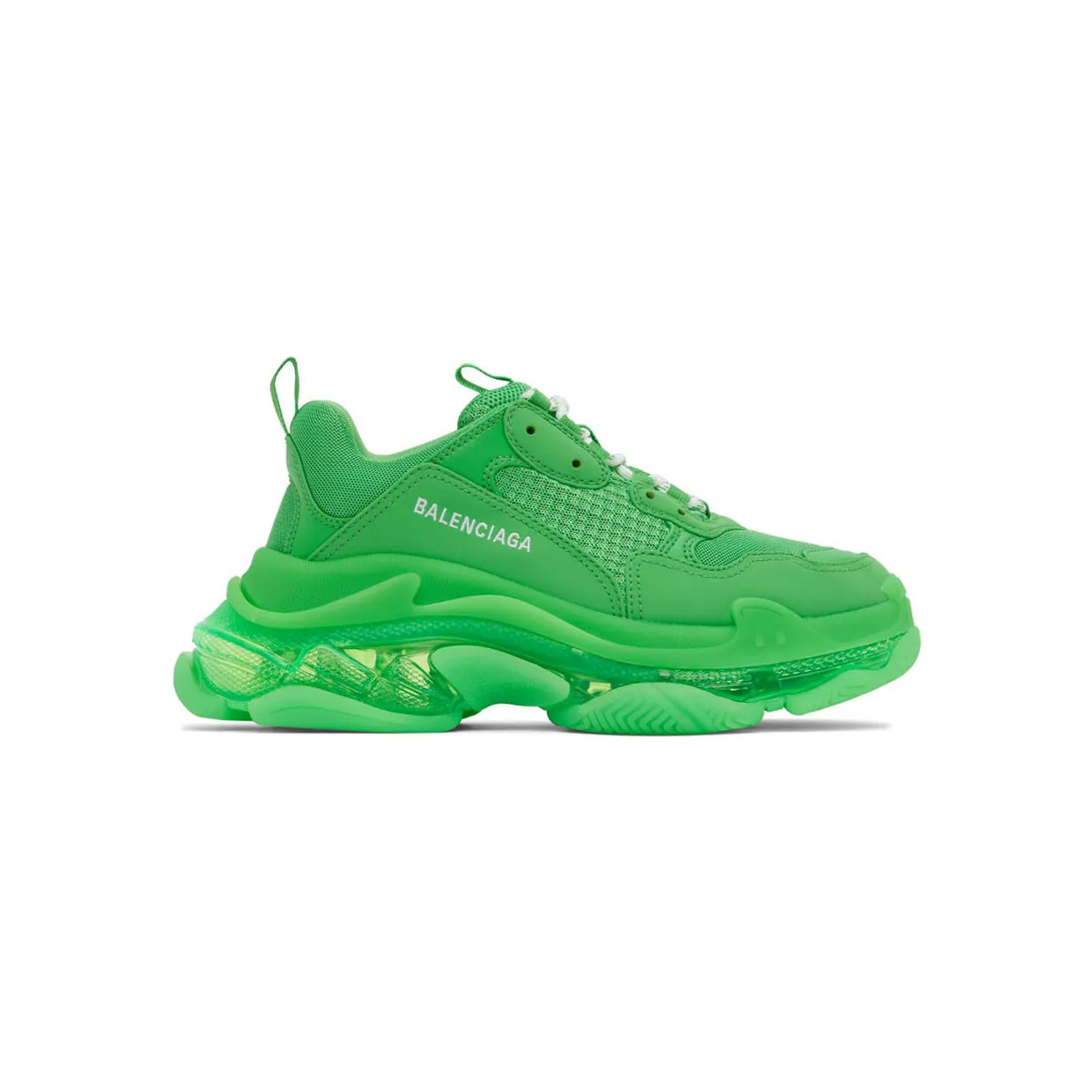 Balenciaga Green Triple S Sneakers (541624-W2GA1-3510)