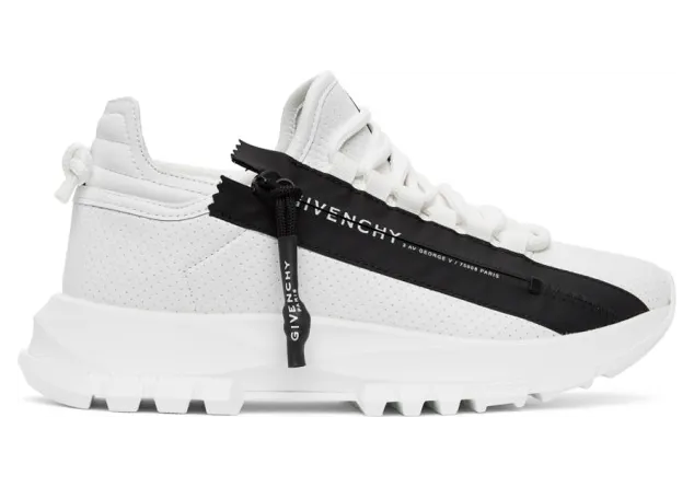Givenchy White and Black Spectre Sneakers (BE0019E0SV)