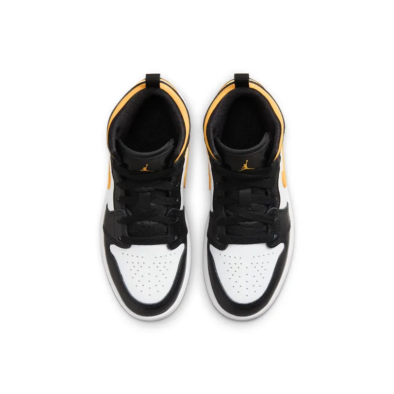 Jordan 1 Mid White Pollen Black (PS) (640734-177)