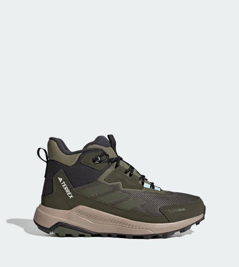 Adidas Terrex Anylander CLIMAWARM+ Hiking Shoes Olive Strata / Night Cargo / Semi Flash Aqua (JQ9951)