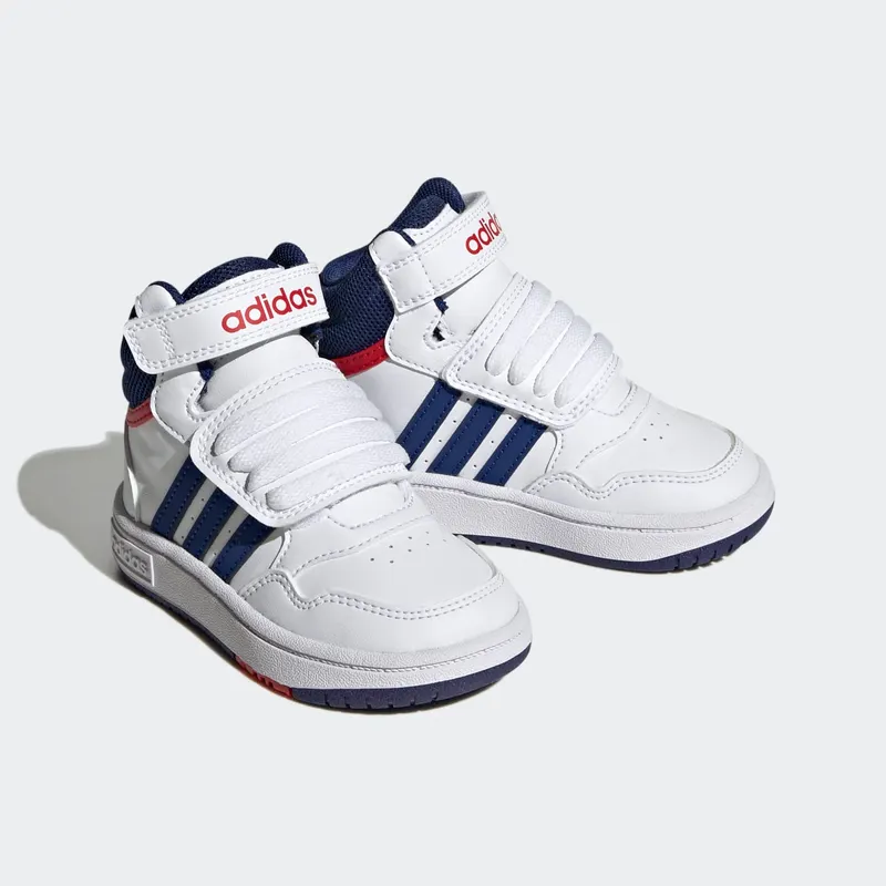 Adidas Hoops Mid Cloud White / Victory Blue / Better Scarlet (GZ9650)
