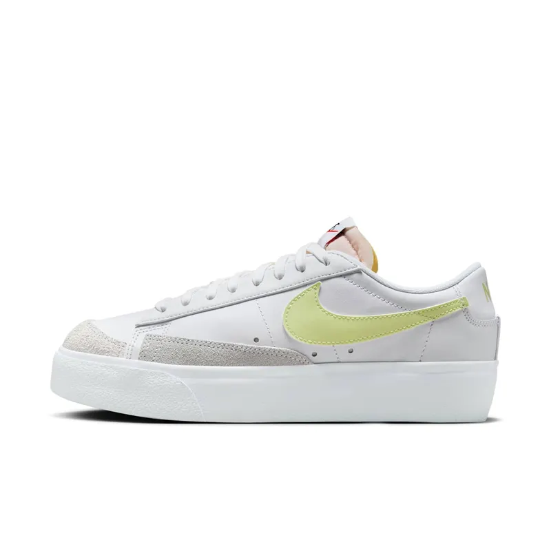 Nike BLAZER LOW PLATFORM “WHITE LIFE LIME” (DJ0292-115)