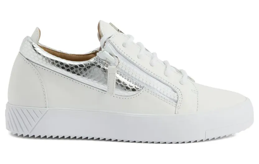 Giuseppe Zanotti Gail Sneakers mit Reißverschlussdetail – Weiß (RW50019H03)