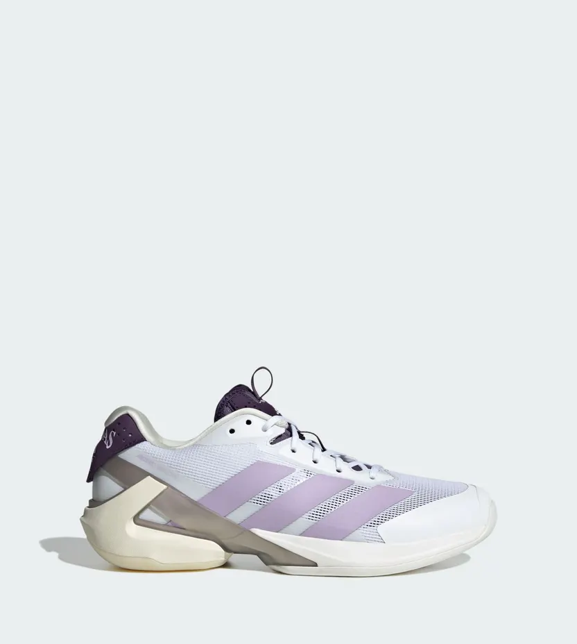 Adidas Adizero Ubersonic 5 Tennis Shoes Cloud White / Powder Plum / Aurora Plum (JQ6351)