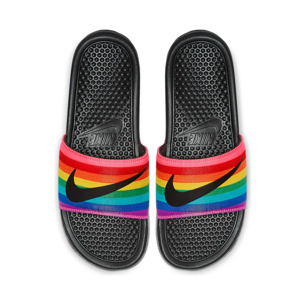 Nike Benassi JDI Be True (2019) Black/Black-Multi-Color (CD2717-001)