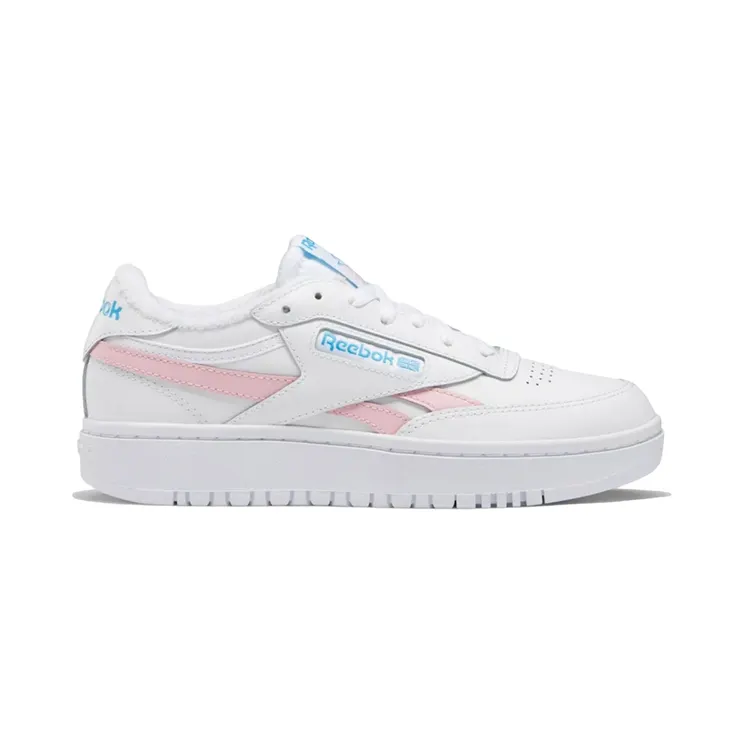 Reebok Club C Double Revenge White Pink Glow Radiant Aqua (100043512)
