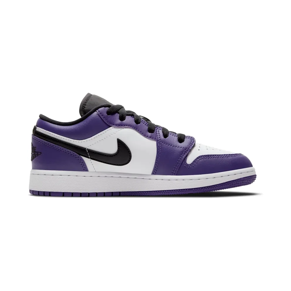 Jordan 1 Low Court Purple White (GS) Court Purple/Black-White (553560-500)