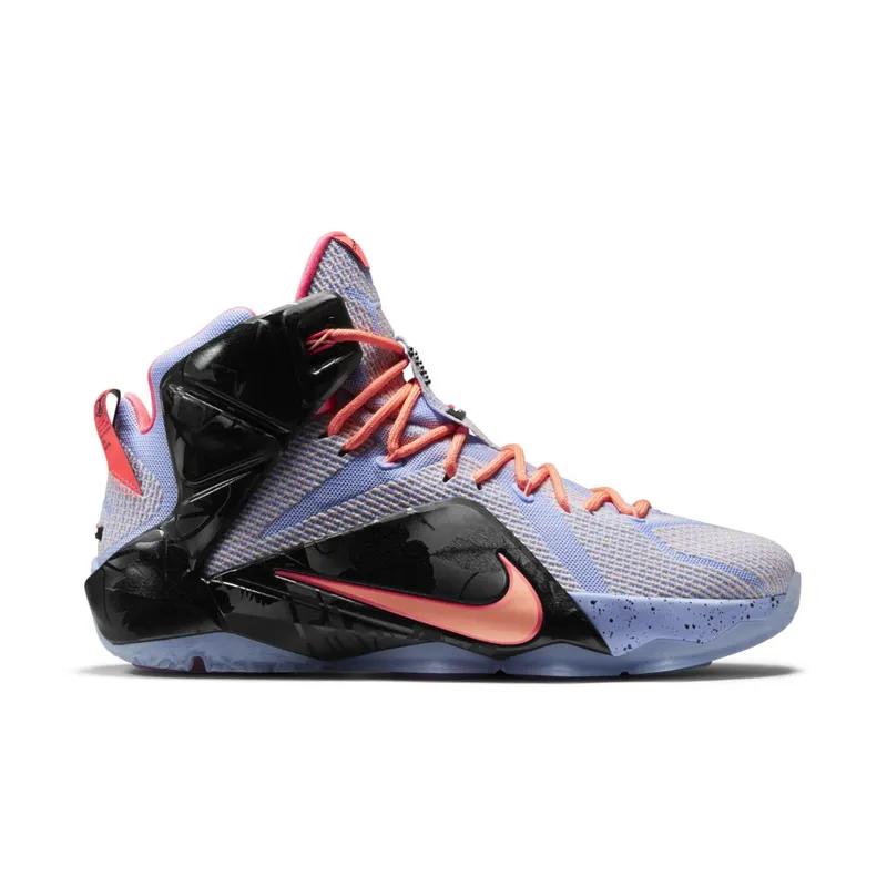 Nike LeBron 12 Easter Aluminum/Sunset Glow-Hot Lava-Black (684593-488)
