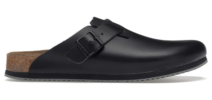Birkenstock Boston Super Grip Leather Black (0060194)