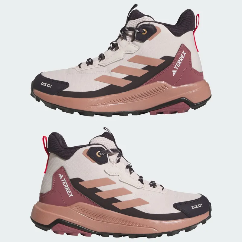 Adidas Terrex Anylander Mid RAIN.RDY Hiking Putty Mauve / Warm Clay / Pure Ruby (JI1323)
