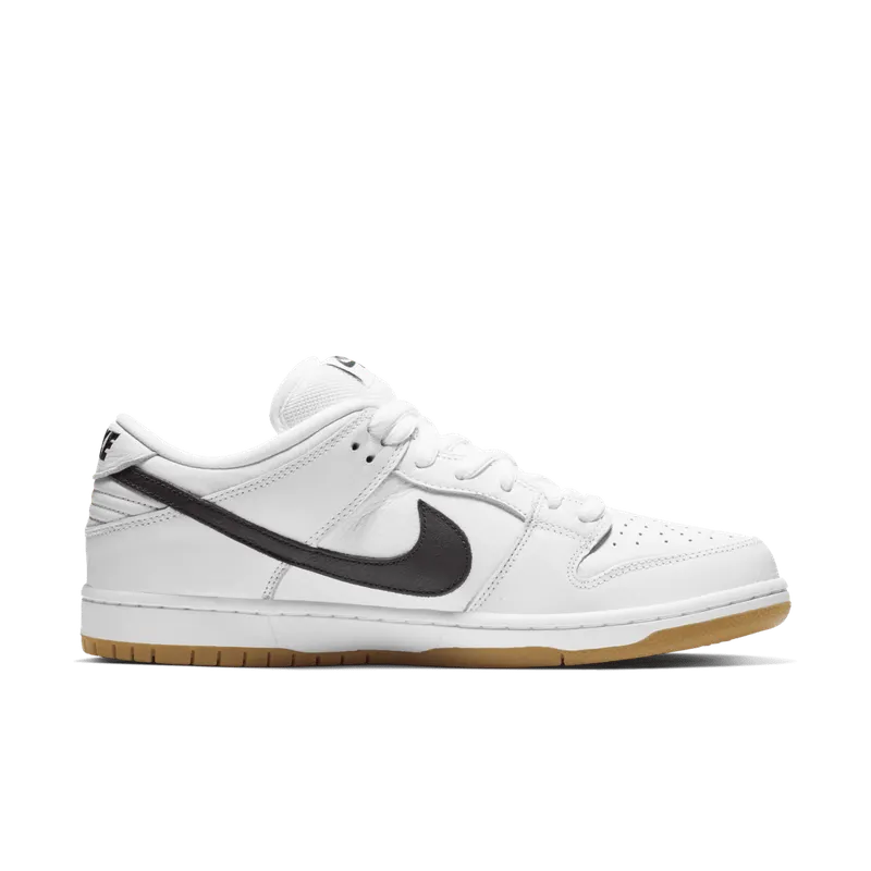 Nike SB Dunk Low Orange Label White White/Black-White-Gum Light Brown-Safety Orange (CD2563-100)