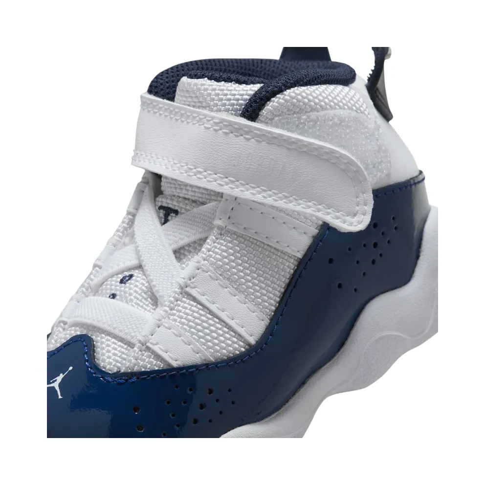 Jordan 6 Rings White Neutral Grey Midnight Navy (323420-124)