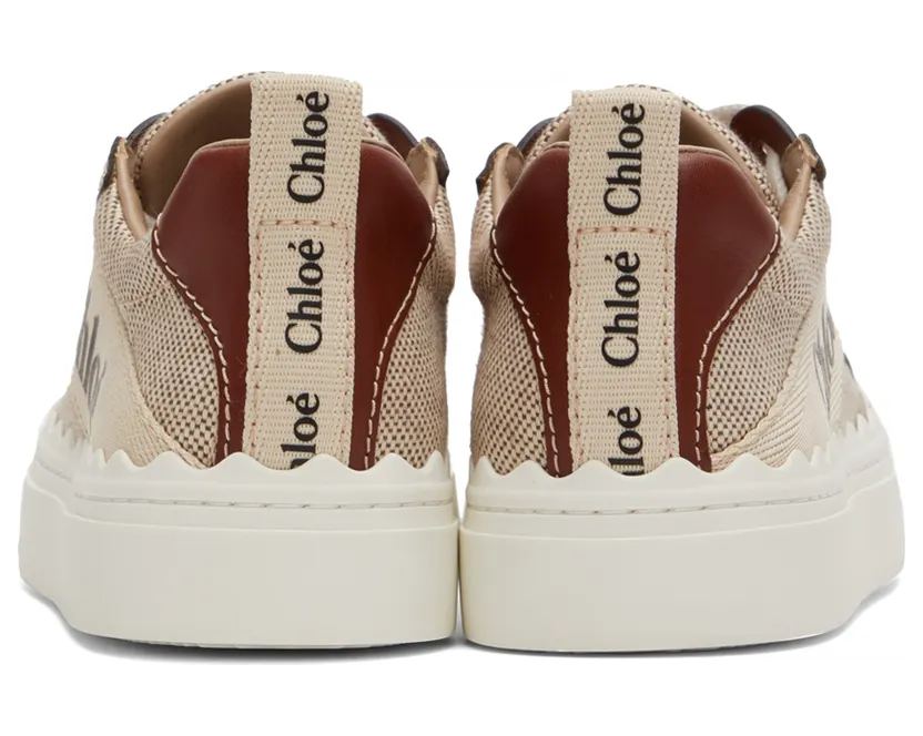 Chloé Beige Lauren Sneakers (CHC21W108R4) (2)