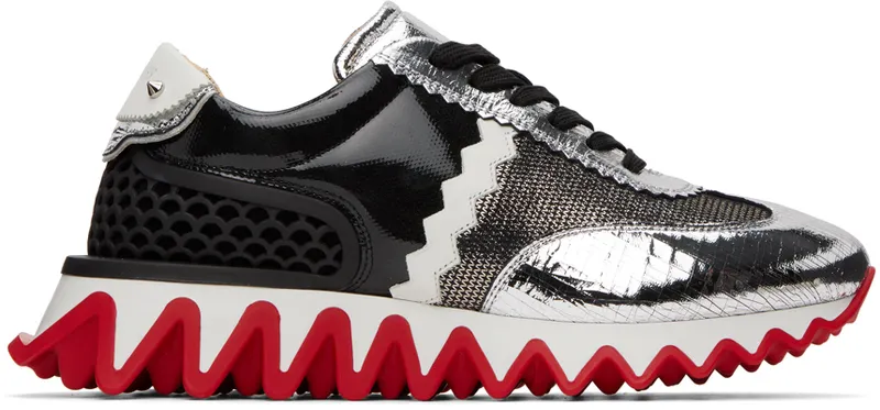 Christian Louboutin Black & Silver Loubishark (3220815)