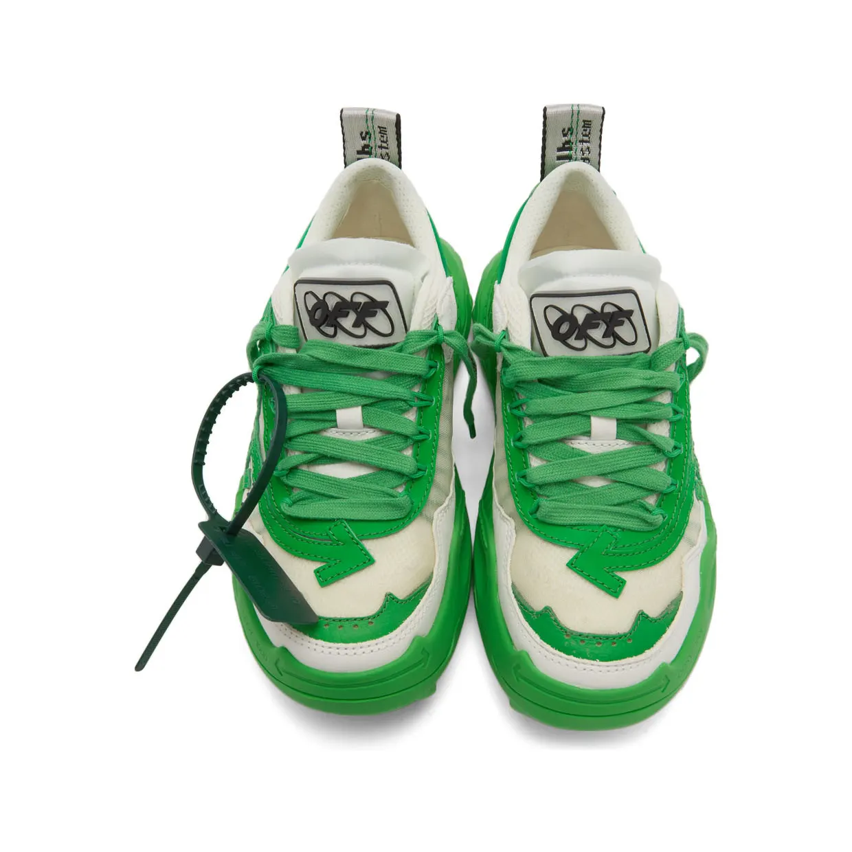 Off-White Off-White & Green Odsy 1000 Sneakers (OWIA180S22FAB0010155) (5)