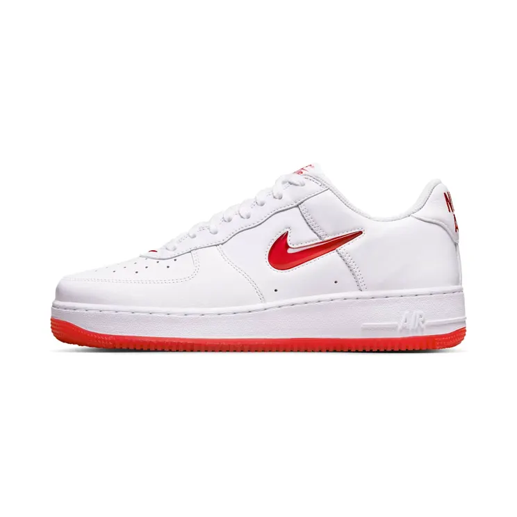 Nike Air Force 1 Low ’07 Retro Color of the Month Jewel Swoosh University Red (FN5924-101)