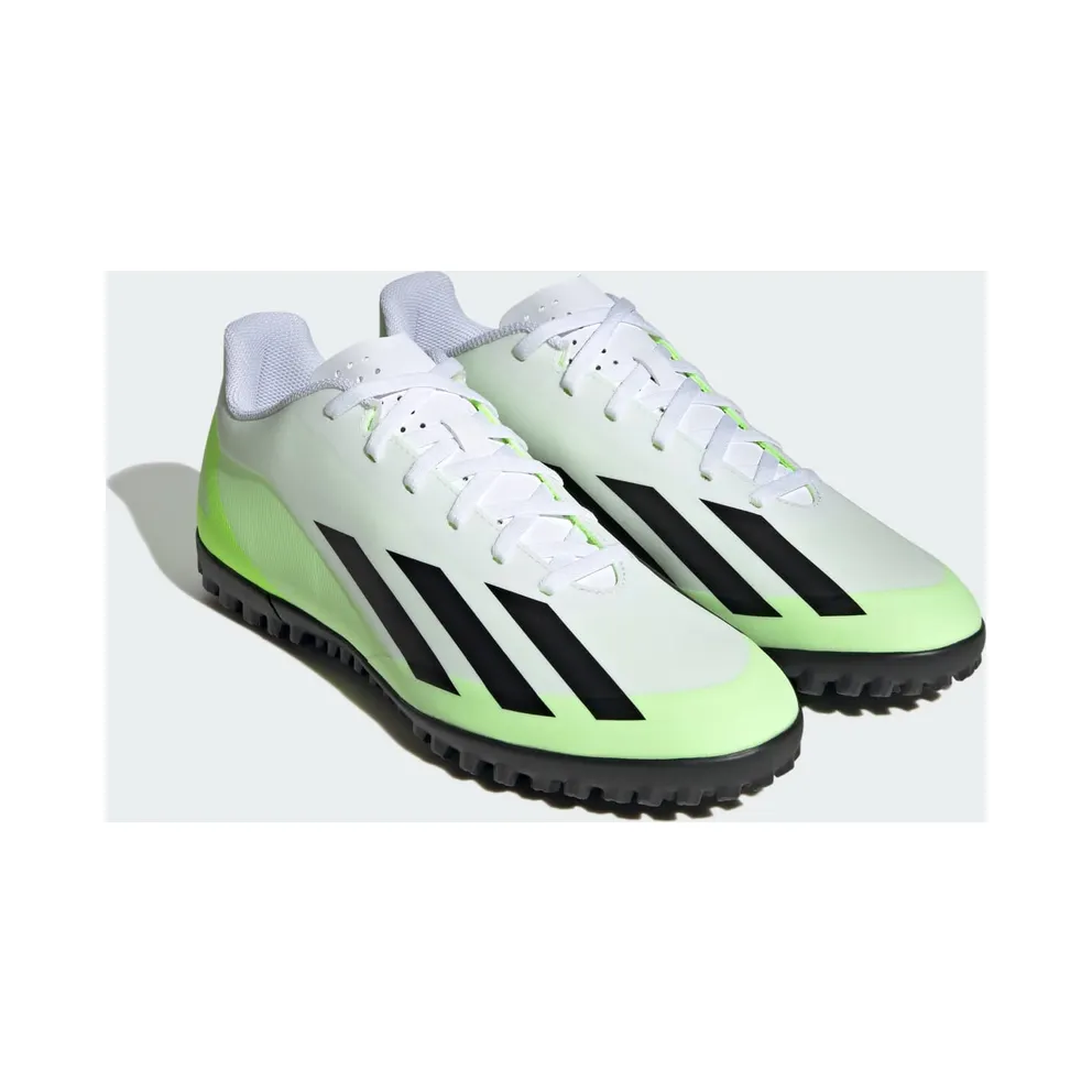 adidas X Crazyfast.4 Turf Cloud White Core Black Lucid Lemon (IE1583)