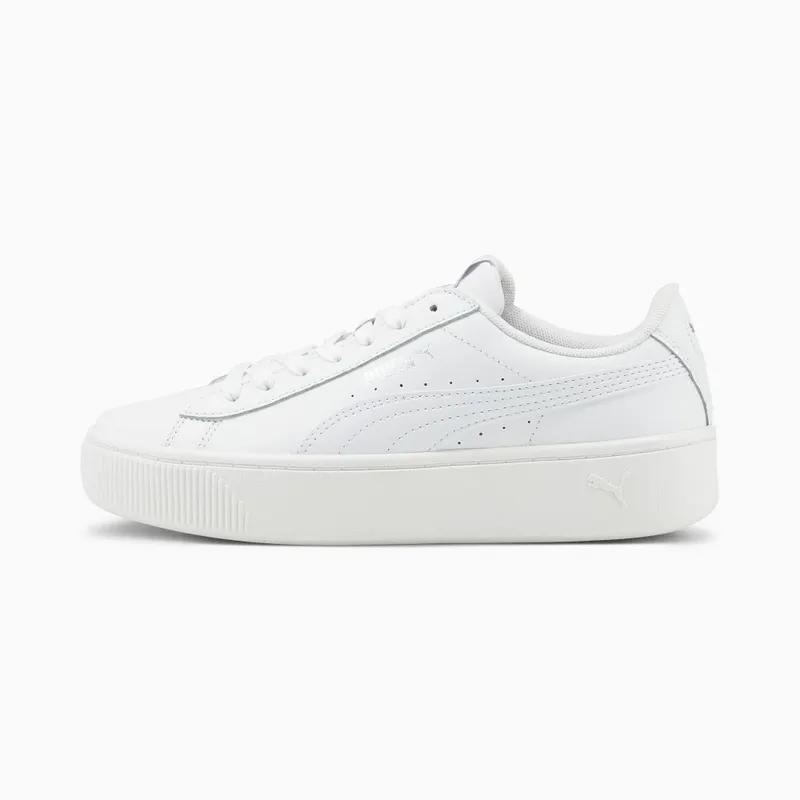 Puma Vikky Stacked “Puma White / Puma White” (369143_02)