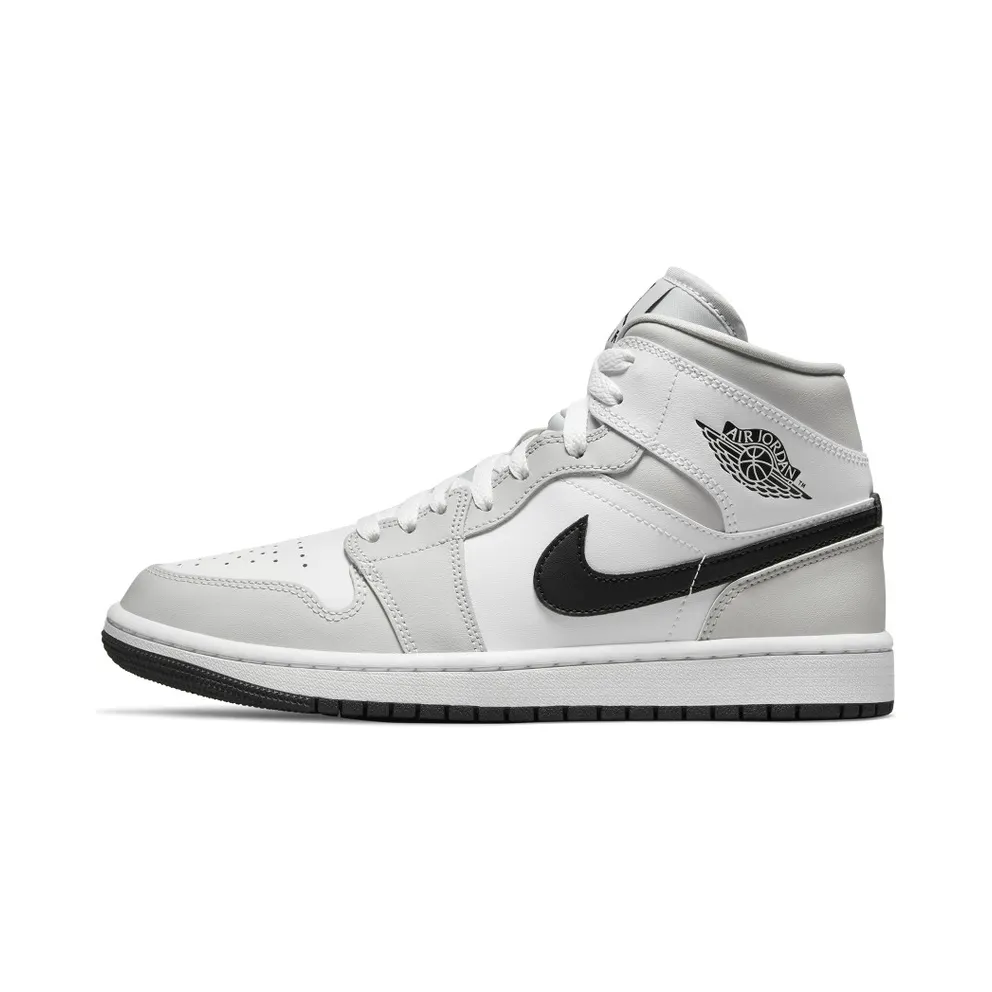 Air Jordan 1 Mid Light Smoke Grey – “White / Light Smoke Grey” (BQ6472-015)