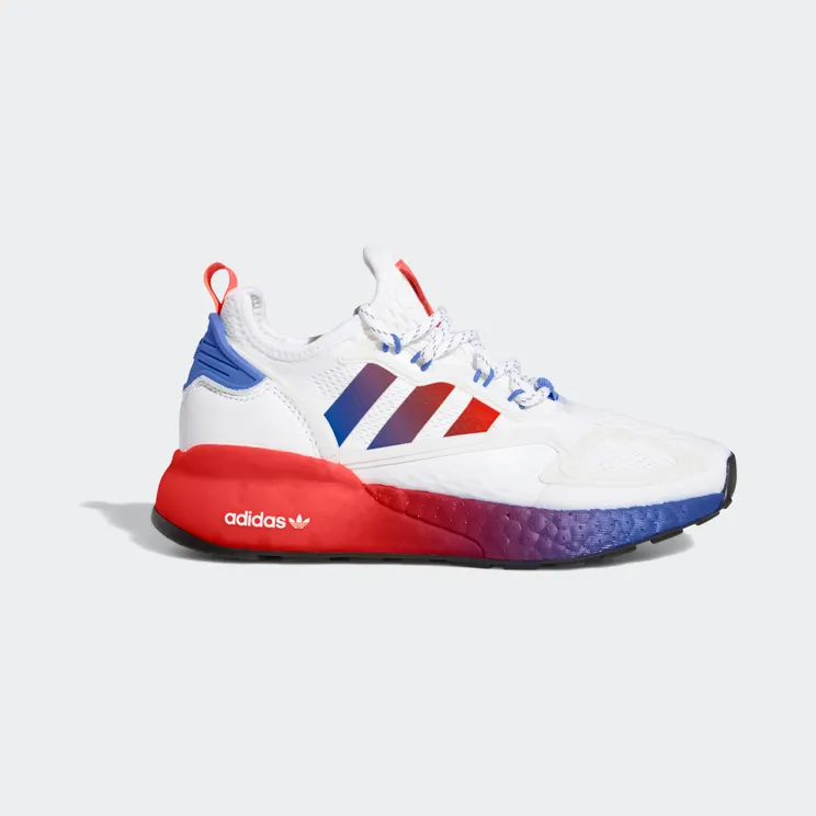 adidas ZX 2K Boost Cloud White / Solar Red / Blue (FX9519)