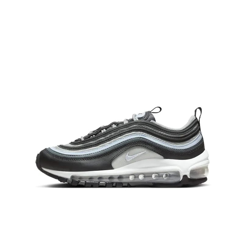 Grade School Nike Air Max 97 “BLACK IRON GREY” (921522-033)