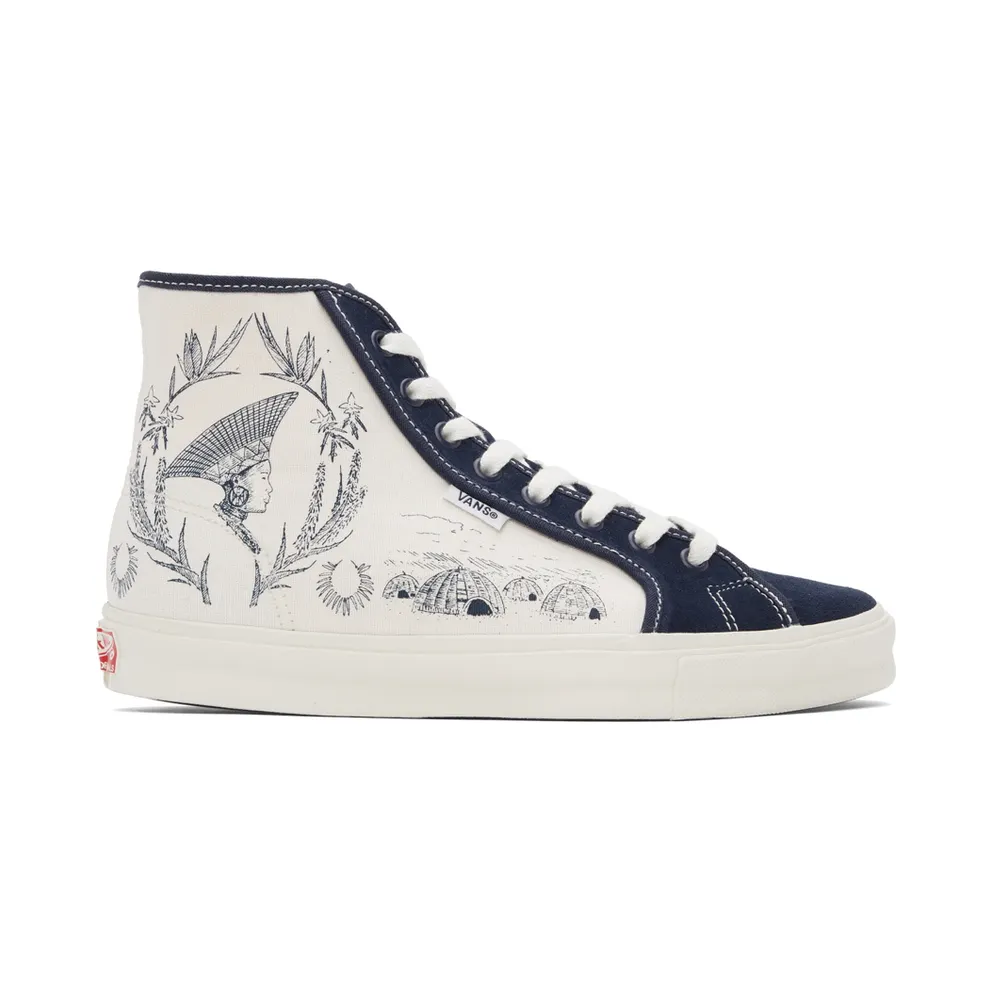 Vans Blue & White Sarah Andelman Edition OG Style 24 Sneakers (VN0000S8DTQ1)