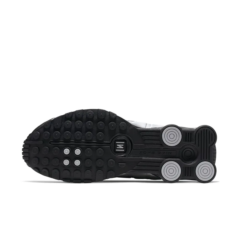 Nike Shox R4 Black Metallic Silver Black/Black-Metallic Silver-Bright Crimson (104265-045)