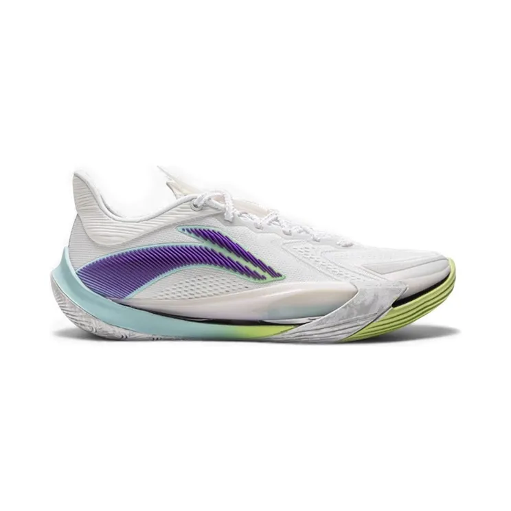 Li-Ning Sonic 13 V2 White Purple Lime (ABAV075-3)