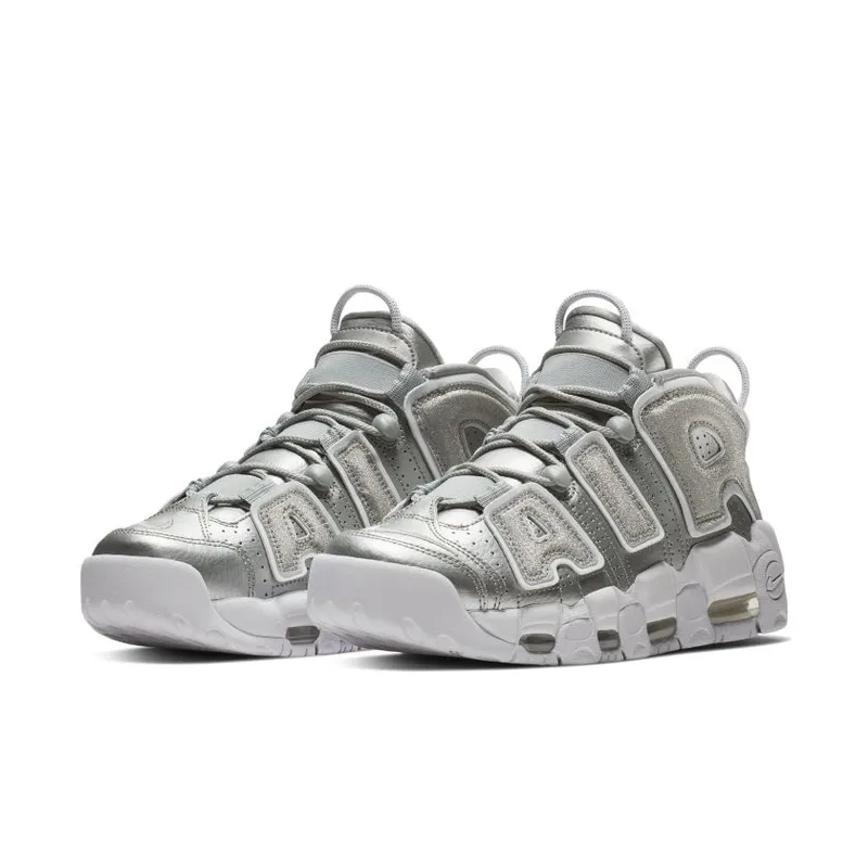 Nike Air More Uptempo Loud And Clear (W) Metallic Silver/Metallic Silver-White (917593-003)