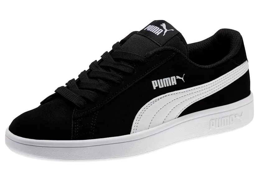Puma Smash v2 Suede Jr Wit/Zwart (365176-01)