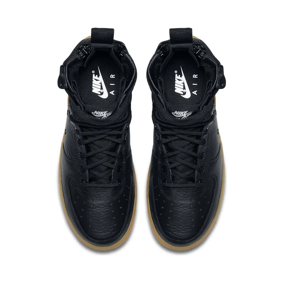 Nike SF Air Force 1 Mid Black Gum (GS) Black/Black-Gum Light Brown (AJ0424-001)