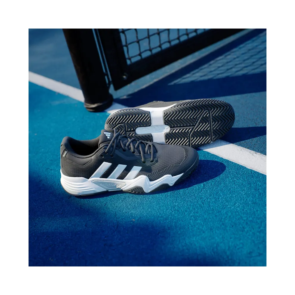 Adidas Solematch Control 2 Tennis Shoes Core Black / Cloud White / Silver Metallic (IF9112)