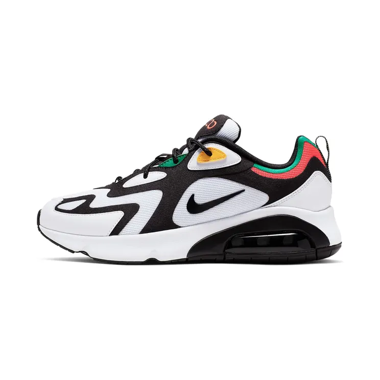 Nike Air Max 200 “White / Bright Crimson / University Gold / Black” (AQ2568-101)