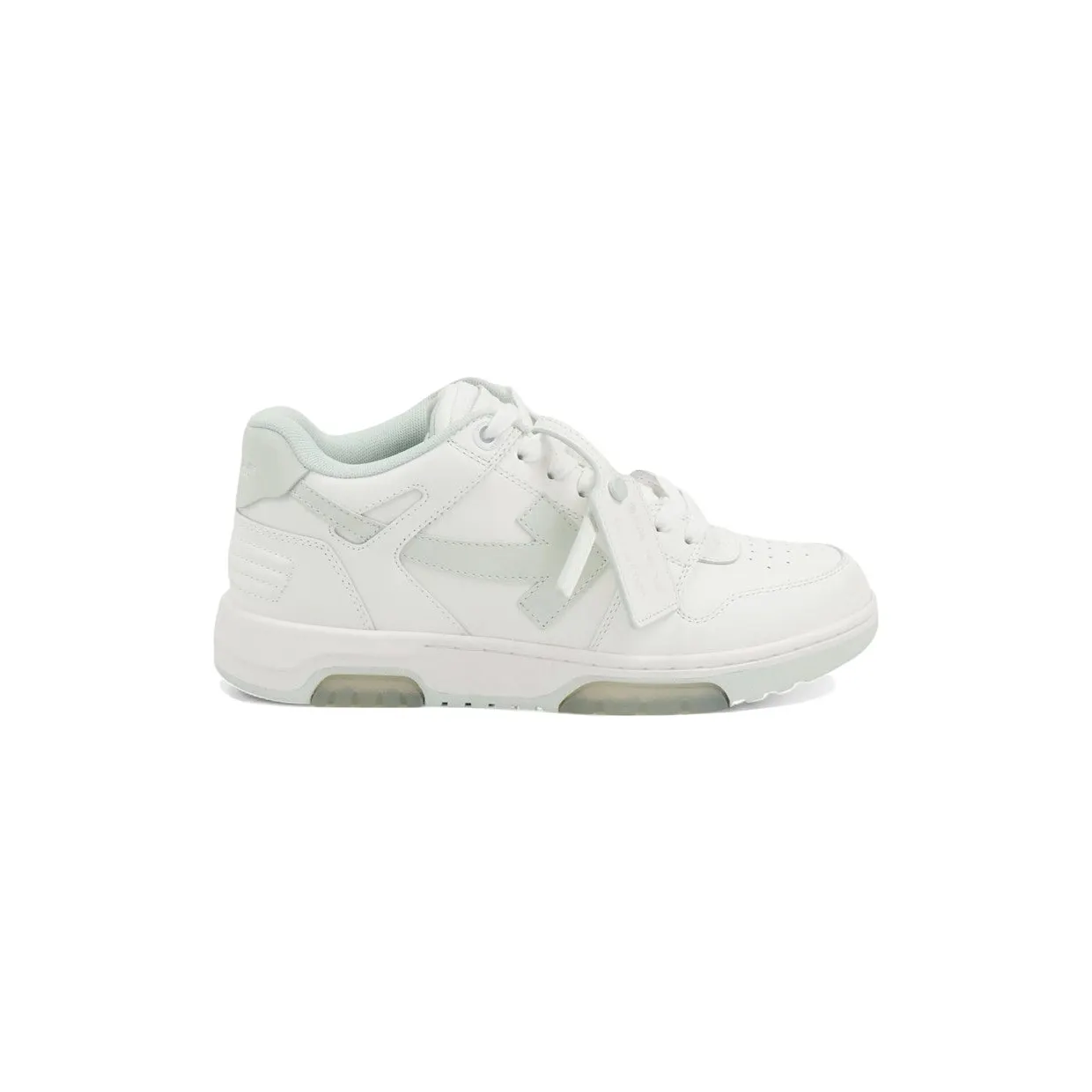 OFF-WHITE Out Of Office OOO Low Tops White Green Mint (OMIA189F24LEA0020151)