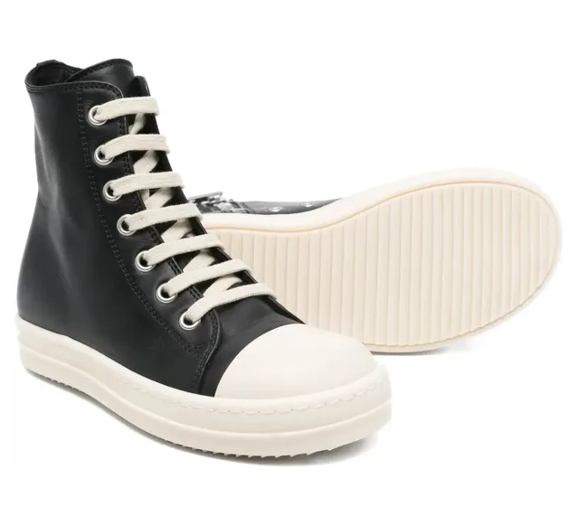 Rick Owens Lace-up “Black” (BG01F3895 LMU 911) (3)