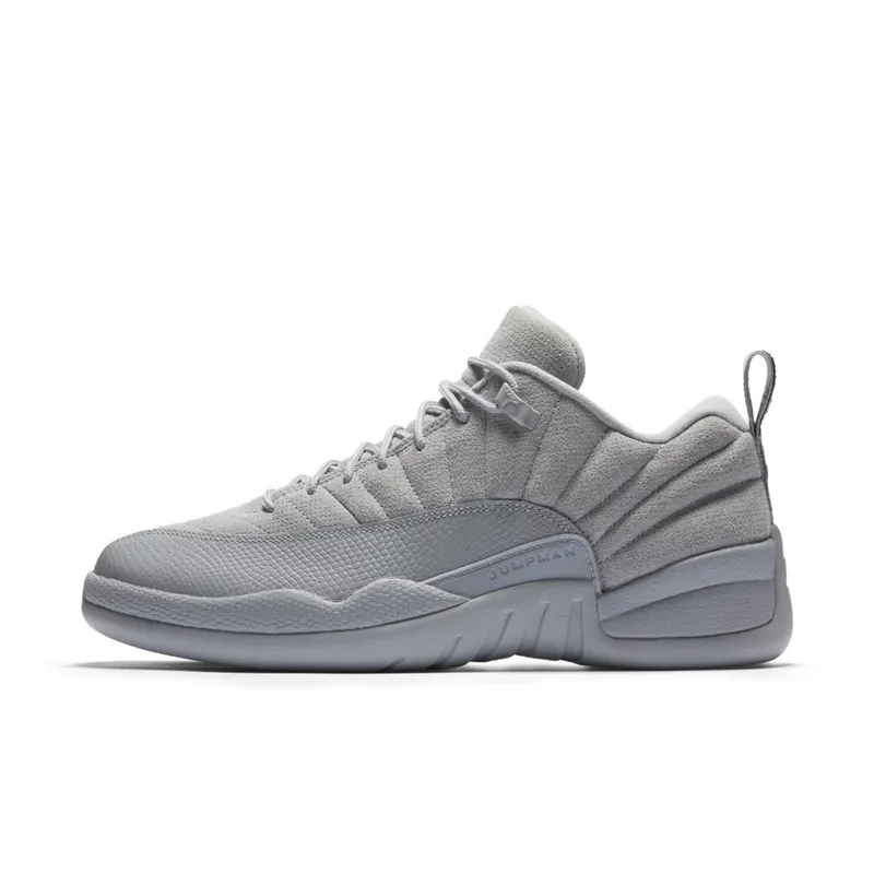 Jordan 12 Retro Low Wolf Grey Wolf Grey/Armory Navy-Electrolime (308317-002)