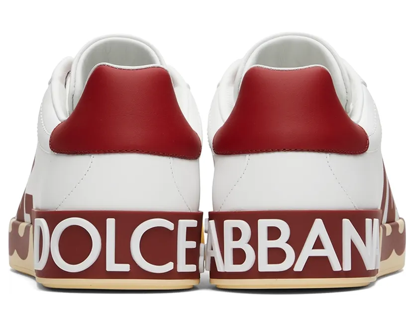 Dolce & Gabbana White & Red Portofino Low-Top Sneakers (CS1772AC330) (2)