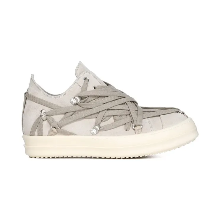 Rick Owens Hollywood Megalace Low Dinge Milk (RU01E5886lVSW1-411)