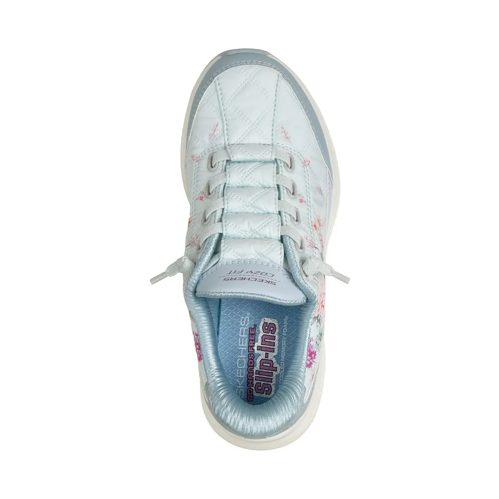 Skechers Slip-ins: Contour Foam “Cozy Fit Gentle Bloom Sneaker Blue” (304104LBLU)