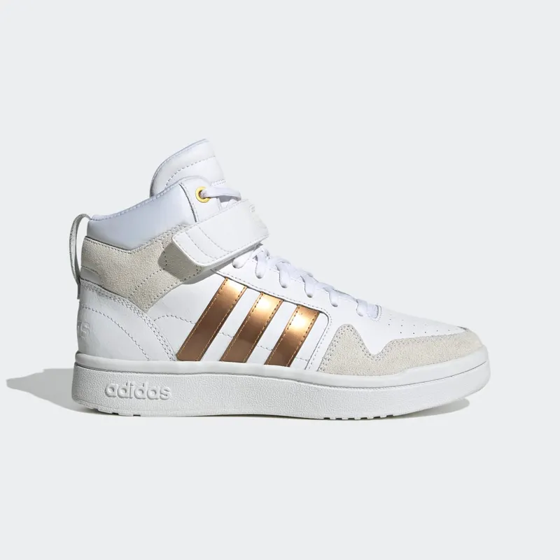 Adidas Postmove Mid Cloudfoam Super Lifestyle Basketball Classic Cloud White / Cloud White / Matte Gold (H06137)